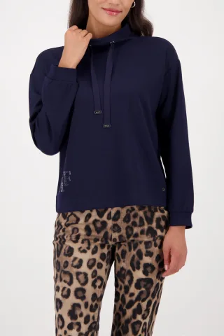 monari - Sweatshirt mit Schmuckdetail night sky - Gr. - 40
