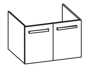 Artiqua 413 Waschtischunterschrank für Acanto 500622, 500630, Sanremo Eiche quer NB, 413-WU2T-K164-7 413-WU2T-K164-7145-428