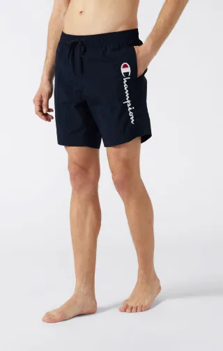 Champion Badeshorts "Icons Beachshort Long" für sportliche Aktivitäten, leichtes Polyamid, Polyester-Einsatz