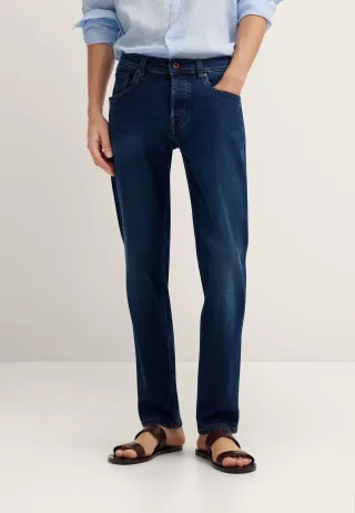 bugatti 5-Pocket-Jeans "Slim Fit" italian premium denim fabric