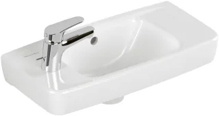 Villeroy & Boch Handwaschbecken Newo 500x240mm Eckig mit Überlauf Weiss Alpin 43935001