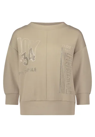 so cosy - Kurzärmeliges Sweatshirt beige - Gr. - 44