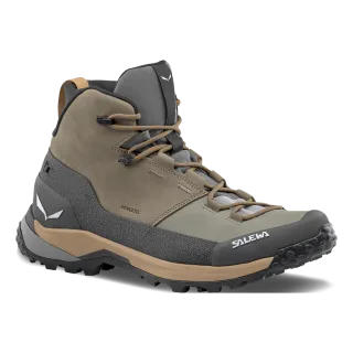 SALEWA - Puez Leather Mid Powertex Schuh Herren - Schwarz (Gr.46,5)