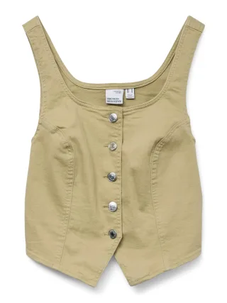 VERO MODA - VMWILD ALINIA S/L COLOR DNM TOP - Gr. - L