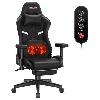 Douxlife GC-RC03 Series Gaming Chair with Kneading Massage and Heating Function Ergonomic High Back Design Lumbar Relax