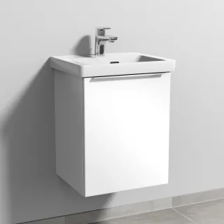 Sanipa 3way Waschtischunterbau zu Villeroy & Boch Subway 3.0 Waschtisch mit 1 Tür, Weiß-Glanz UF84378