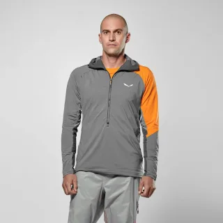 SALEWA - NXT Hybrid Half Zip T-Shirt Herren - Grau (Gr.50)