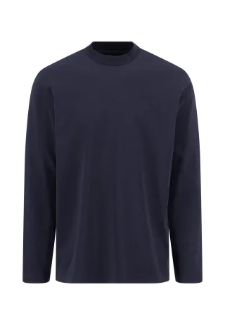 FYNCH-HATTON - Mock Neck 1/1 Interlock navy - Gr. - L