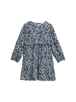 tom tailor kids - Mini-Kleid mit Blumenmuster blue multicolor flower print - Gr. - 92/98