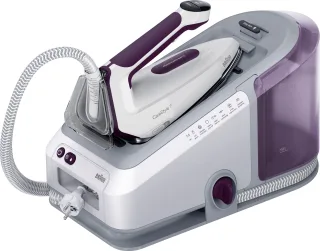 Braun Dampfbügelstation "CareStyle 7 IS 7266 VI - 7,5 bar, 550 g Dampfstoß, 2,0 l Wassertank" 2.000 ml Wassertank 160 g Dampfmenge, EloxalPlus Bügelsohle, Ultimate FastClean Entkalkung