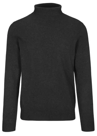 COMMANDER Finest Clothing - Rollkragen Pullover Basic,uni winter grey mel. - Gr. - XXL
