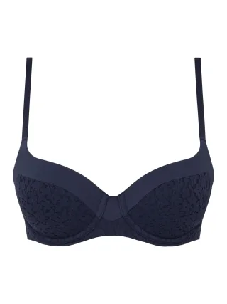 Chantelle Lingerie - Norah Bedeckender T-Shirt BH marine blue - Gr. - 70D