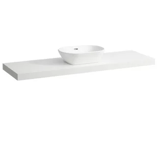 Laufen Waschtisch-Platte LANI 495x1570x65 mit Aussschnitt mittig H4046911122601
