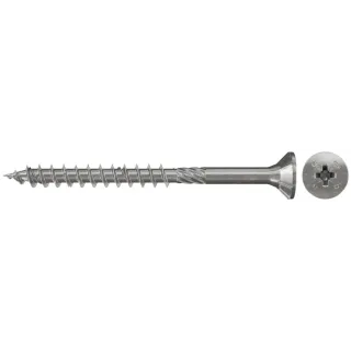 Fischer Spanplattenschraube PowerFast 6,0x90 FPF-SZ A2P, Senkkopf PZ, A2, Teilgewinde - 657252