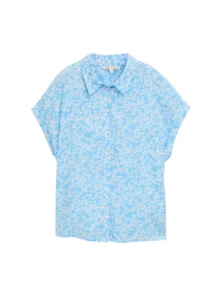 Denim Tom Tailor - Bluse aus Viskose small flower print - Gr. - XL
