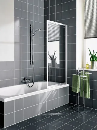 Kermi Faltwand Vario 2000 FW1 0650x1400, weiss, ESG klar, V2FW1065142AK V2FW1065142AK