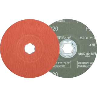 PFERD TOOLS COMBICLICK Korund Fiberscheibe für Edelstahl - 64191122