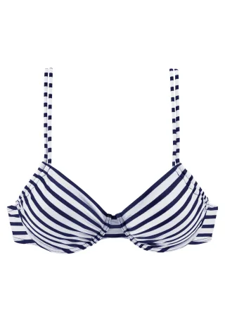 LASCANA - Venice Beach LM exkl. Sport Bügel-Top white-navy-s - Gr. - 44D
