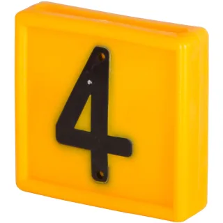 Kerbl Nummernblock, 1-stellig 10er Pack gelb gelb - 208484