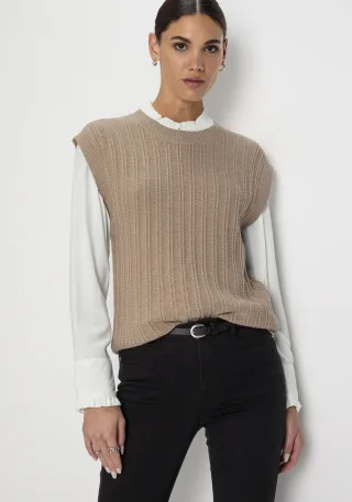HECHTER PARIS Pullunder mit Strickmuster