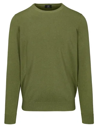 COMMANDER Finest Clothing - Rdh.-Pullover, 1/1 Arm uni pesto mel. - Gr. - XXL