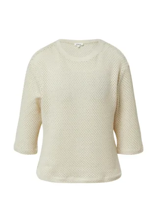 s.Oliver Red Label - T-Shirt mit 3/4 Arm beige - Gr. - 38