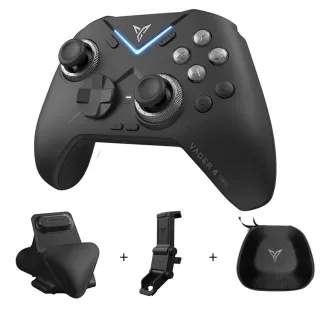 Flydigi Vader 4 Pro Tri-mode Game Controller RGB Wireless Gamepad with 40-100gf Adjustable Joystick Force-switching Vibr