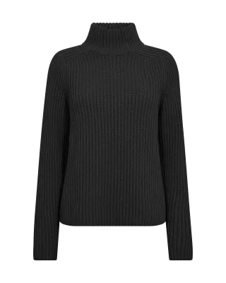 MOS MOSH - MMThyra Highneck Knit black - Gr. - S