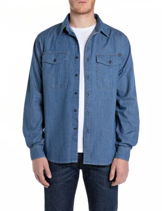 REPLAY - M4124 .000.860 B06 medium blue - Gr. - XXXL