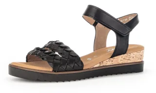 Gabor "GENUA", Sommerschuh, Sandale, Keilabsatz, mit Klettverschluss, Weite G