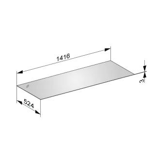 Keuco Abdeckplatte Edition 11 31326, 1416x3x524 mm, weiß, 31326309002 31326309002