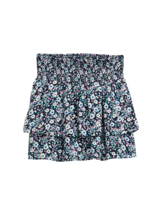 tom tailor kids - Mini-Rock mit Allover-Print blue multicolor flower print - Gr. - 92/98