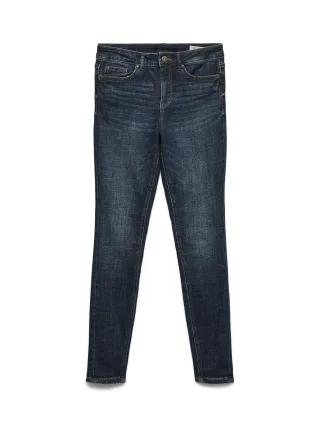 VERO MODA - VMFLASH MR SKINNY JEANS LI3303 NOOS Dark Blue Denim - Gr. - XS/32