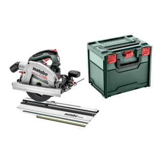 Metabo Akku-Handkreissäge KS 18 LTX 66 BL Set mit Kappschiene KFS 44 - metaBOX 340 - 691194000