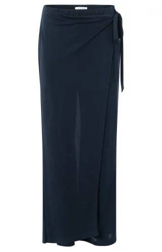 Yaya - Hose mit Wickeleffekt blau - Gr. - 36