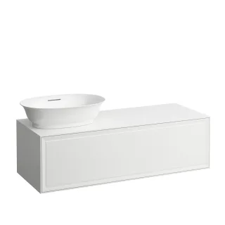 LAUFEN Waschtischunterschrank The New Classic1177x347x457 Aus, li 1 Schubl f. H812852/3 weiss matt H4060810851701