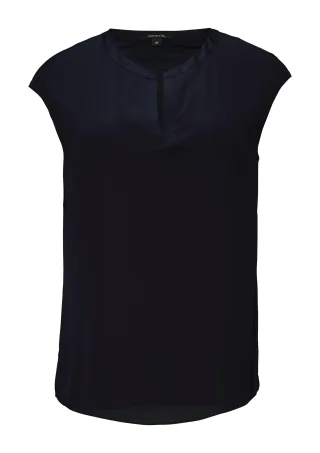 comma - T-Shirt blau - Gr. - 36