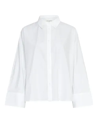 msch copenhagen - MSCHNatalia Zenika Boxy Shirt bright white - Gr. - S/M