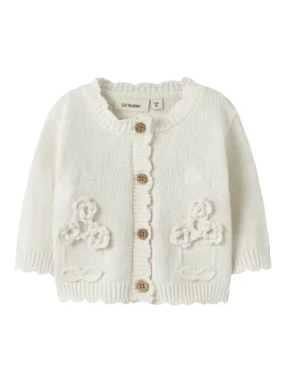 Lil’ Atelier - NBFDOLA LS KNIT CARD LIL Coconut Milk - Gr. - 56