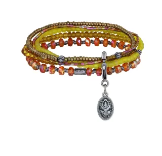 konplott - Armband - Petit Glamour dAfrique gelb/orange
