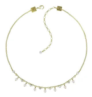konplott - Kette - Pearl Shadow weiß/gold