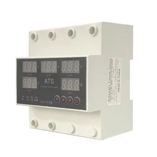 Five-Screen Auto-Switching Three-Phase Digital Voltage Protector 63A 220V Adjustable Over/Under Voltage Protection Devic