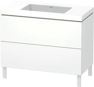 Duravit L-Cube c-bonded Set bodenstehend Weiß Matt 1000x480x698 mm - LC6938N1818 LC6938N1818