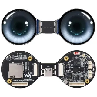 ESP32 S3 DualEye LCD Development Board Dual 1.28 Inch IPS Screen 240x240 WiFi Bluetooth AI Voice Smart IoT Interface