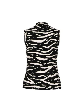 Marc Cain Sports - Top mit Animal Print black - Gr. - 34