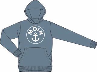 BASEFIELD - Hoodie mn storm blue - Gr. - M