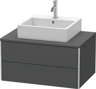 Duravit XSquare Konsolenwaschtischunterbau wandhängend Graphit Matt 800x548x400 mm - XS491004949 XS491004949