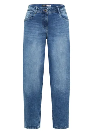 Cecil - Jeans im Barrel Fit mit hoher Taille blau - Gr. - 26/28