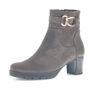 Gabor Stiefelette "St. Tropez", Blockabsatz, Businessstiefelette mit Schmuckelement