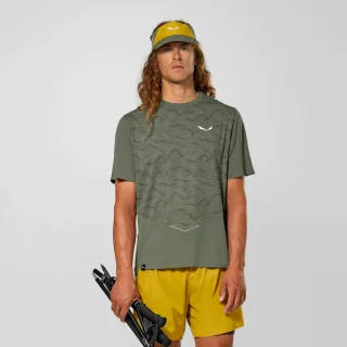 SALEWA - Pedroc Tech Dry'Ton T-Shirt Herren - Grün (Gr.52)
